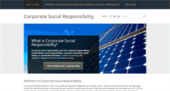 Desktop Screenshot of corporatesocialresponsibility.com