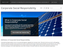 Tablet Screenshot of corporatesocialresponsibility.com